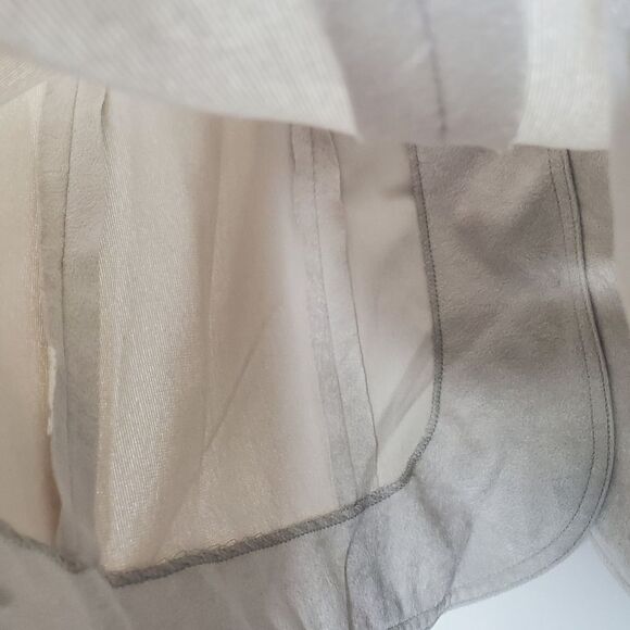 Vintage Button Up Blazer 13 - 14 Gray Suede Thin Lightweight Union Made - Picture 8 of 10